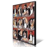 gooptyinh Guy Buffet The Making of Perfect Martini Poster, Classic Movie Canvas Wall Art, Bartender Martini Alcohol Picture, Funky Cocktail Bar Cart Wall Decor, Film Fans Gift Print 12x16in Unframed