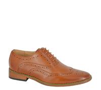 Goor B 014 5 Eyelet Brogue Oxford Shoes - Tan - 13 JR UK