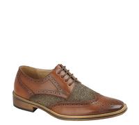 Goor B 410 4 Eye Brogue Gibson Shoes - Tan - 12 JR UK