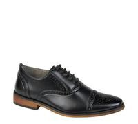 Goor B 516 Capped Lace Oxford Brogue Shoes - Black - 4 UK