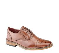 Goor B 516 Capped Lace Oxford Brogue Shoes - Mid Brown - 4 UK