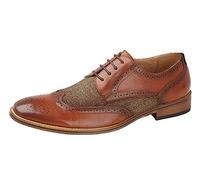 Goor Brogue Shoes B410B-4 - Boys Tan Lace-Up - UK 4 / EU 37