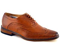 Goor Boys Leather Lined Lace Up Wedding Smart Brogues Tan Formal Shoes Size 13-5 - UK 11 Kids