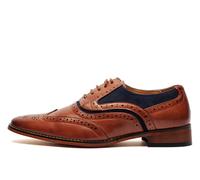 Goor Burbank Brogues Kids | Brogues | Dark Tan/Navy | UK Size 4