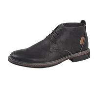 Goor CALEB Mens Nubuck Chukka Boots Black