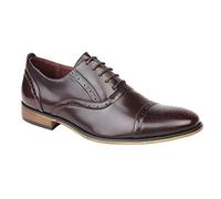 Goor Francis Boys Lace Up Brogue Oxford Shoes Oxblood UK 5 (Junior)