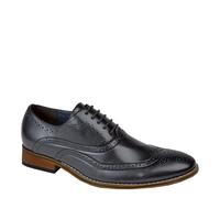 Goor M 014 5 Eyelet Brogue Oxford Shoes - Black - 13 UK