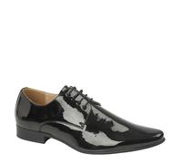 Goor M 046 4 Eye Chisel Toe Gibson Shoes - Black - 7 UK