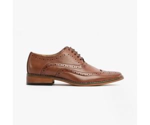 Goor MASON JNR Boys Wingtip Brogues Brown - UK 12 (Small Kids)