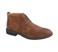 Goor Mens 3 Eye Synthetic Nubuck Desert Boots (10 UK) (Tan)