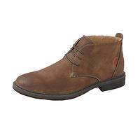 Goor Mens 3 Eyelet Synthetic Nubuck Fashion Dessert Boots - Tan - 10 UK