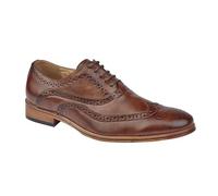 Goor Men's 5 Eye Wing Capped Oxford Brogues in Brown | Size: 7 Goor Brown 7