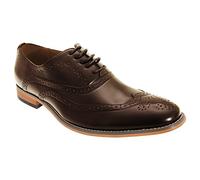 Goor Mens 5 Eyelet Brogue Oxford Shoes (14 UK) (Brown)