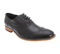 Goor Mens 5 Eyelet Brogue Oxford Shoes (6 UK) (Black)