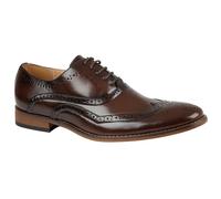Goor Men's 5 Eyelet Brogue Oxford Shoes in Brown Goor Brown 5