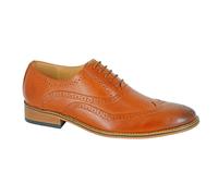 Goor Men's 5 Eyelet Brogue Oxford Shoes in Tan | Size: 8 Goor Tan 8
