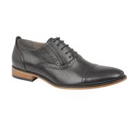 Goor Men's Capped Lace Oxford Brogue Shoes in Black | Size: 6 Goor Black 6