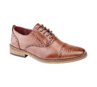Goor Men's Capped Lace Oxford Brogue Shoes in Brown | Size: 3 Goor Brown 3