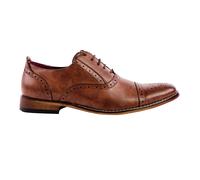 Goor Men's Capped Lace Oxford Brogue Shoes in Brown | Size: 4 Goor Brown 4