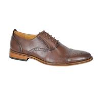 Goor Men's Capped Lace Oxford Brogue Shoes in Dark Brown | Size: 11 Goor Dark Brown 11
