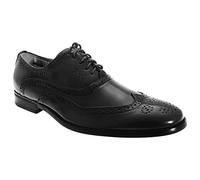 Goor Mens Leather Lined Brogue Shoes in Black or Brown UK 9
