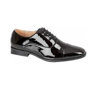 Goor Men's Pleated Cap Oxford Tie Patent Shoes in Black | Size: 8 Goor Black 8