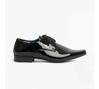 Goor MORGAN Mens Pointed Toe Dress Shoes Black Patent - UK 12