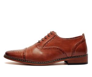 Goor Osset Oxford Brogues Kids | Brogues | Mid Brown | UK Size 5