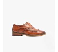 Goor TRAVIS JNR Boys Wingtip Brushed Brogues Dark Tan - UK 4 (Older Kids)