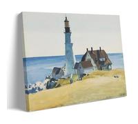 GOORAL Edward Hopper Painter's Work《Lighthouse And Buildings》Posters Wall Art Picture Painting Canvas Prints Artworks Bedroom Living Room Decor 12x18inch(30x45cm)