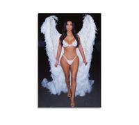 GOORAL Kim Kardashian Hot Sexy Wing Posters Decorative Painting Canvas Wall Art Living Rooms Bedroom Painting 12x18inch(30x45cm)