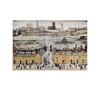 GOORAL L. S. Lowry Painter's Work《Britain at Play》Posters Wall Art Bedroom Prints Home Decor Hanging Picture Canvas Paintings 12x18inch(30x45cm)
