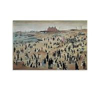 GOORAL L. S. Lowry Painter's Work《July, The Seaside》Posters Room Aesthetic Print Art Wall Painting Canvas Modern Bedroom Decor 16x24inch(40x60cm)