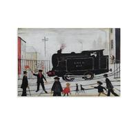 GOORAL L. S. Lowry Painter's Work《Level Crossing》Posters Room Aesthetic Print Art Wall Painting Canvas Modern Bedroom Decor 12x18inch(30x45cm)