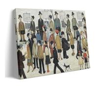 GOORAL L. S. Lowry Painter's Work《Northern Race Meeting》Posters Wall Art Picture Painting Canvas Prints Artworks Bedroom Living Room Decor 08x12inch(20x30cm)
