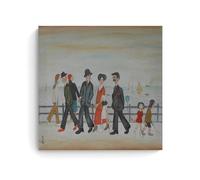 GOORAL L. S. Lowry Painter's Work《On The Promenade》Posters Picture Print Wall Art Painting Canvas Artworks Idea Room Aesthetic 24x24inch(60x60cm)