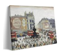 GOORAL L. S. Lowry Painter's Work《Piccadilly Circus》Posters Canvas Wall Art Picture Prints Hanging Photo Idea Decor Homes Artworks 08x12inch(20x30cm)