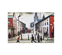 GOORAL L. S. Lowry Painter's Work《The Fever Van》Posters Canvas Wall Art Picture Prints Hanging Photo Idea Decor Homes Artworks 16x24inch(40x60cm)