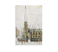 GOORAL L. S. Lowry Painter's Work《The Old Town Hall》Posters Art Canvas Painting Decor Wall Print Photo Home Modern Decoratives 16x24inch(40x60cm)