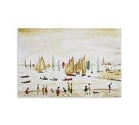 GOORAL L. S. Lowry Painter's Work《The Sea》Posters Picture Print Canvas Wall Paint Arts Decor Modern Home Artworks Idea 16x24inch(40x60cm)