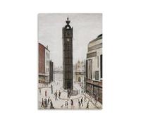 GOORAL L. S. Lowry Painter's Work《The Tollbooth, Glasgow》Posters Artworks Picture Print Wall Art Painting Canvas Decor Homes Decorative 16x24inch(40x60cm)
