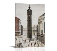 GOORAL L. S. Lowry Painter's Work《The Tollbooth, Glasgow》Posters Picture Print Wall Art Painting Canvas Artworks Idea Room Aesthetic 16x24inch(40x60cm)