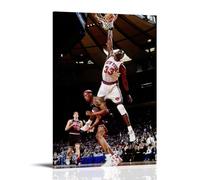 GOORAL Patrick Ewing Basketball Star Dunk Poster Room Aesthetic Print Art Wall Painting Canvas Modern Bedroom Decor 08x12inch(20x30cm)
