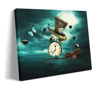 GOORAL Salvador Dali Painter's Work《Clock Violin Butterfly Hat》Posters Painting On Canvas Wall Art Scroll Picture Print Living Room Walls Decor Homes 08x12inch(20x30cm)