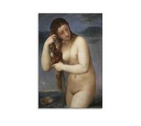 GOORAL Titian Painter's Work《Venus Rising from The Sea》Posters Canvas Wall Art Picture Prints Hanging Photo Idea Decor Homes Artworks 12x18inch(30x45cm)