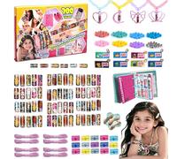 Goorder Bracelet Making Kit, 700Pcs Sticker Bracelet Set for Girls 6+, 14 Cute Pendants &Collect Book, Friendship Fun & Creative Stickers, Toys for Ages 5 6 7 8 9 10 11 12 Years Old Birthday Gifts