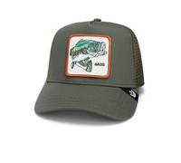 Goorin Bros. Gone Fishin Bass Olive Green Adjustable Trucker Cap