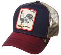 Goorin Bros. All American Rooster Cock Hahn Navy Red A-Frame Adjustable Trucker Cap - One-Size