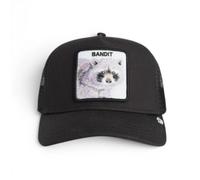 Goorin Bros Animal Farm 2453 BANDIT Trucker Hat Raccoon Black