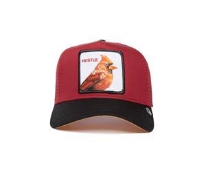 Goorin Bros. Cardinal Fan The Hustle Bird Red Black Adjustable Trucker Cap